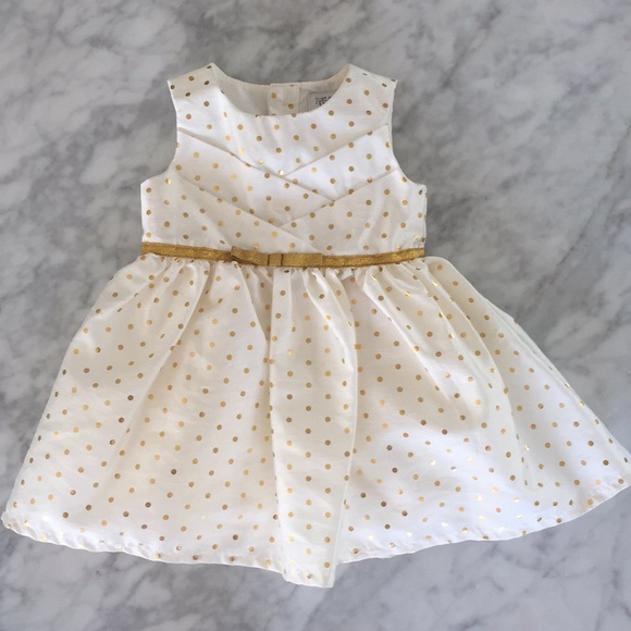 Carter's Other - Carters baby girl cream and gold dress 6 months